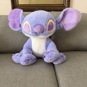 Stitch Extra Large Disney Rare Purple Plush with Embroidered Stitch on Ear